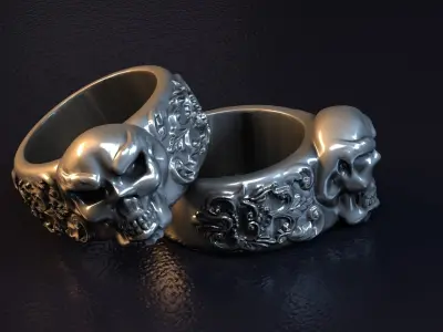 fashion ring A006 3D print model