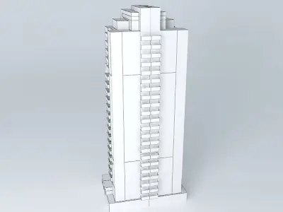 apartment tower Vlaardingen Free 3D model