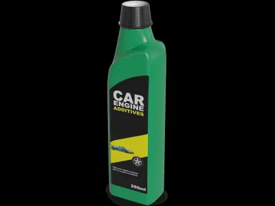 Oil and lubricants Car Care - Oil and Lubricants Low-poly 3D model