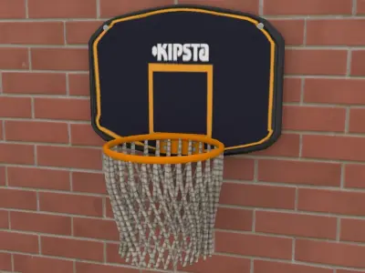 Basketball Court  Low-poly 3D model