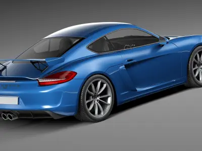 Porsche Cayman GT4 2016 3D model