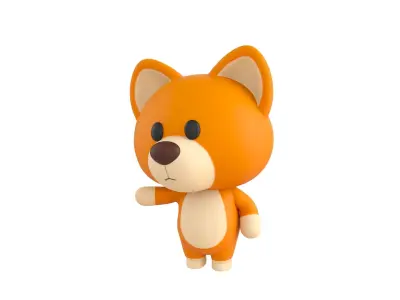 Character060 Rigged Dog 3D model