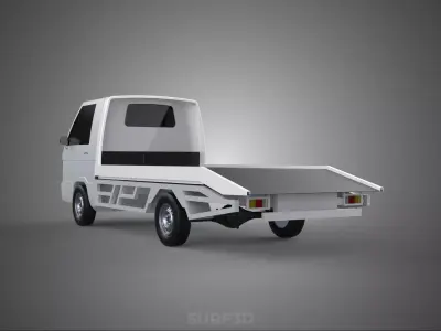 FLATBED TOW TRUCK TOWING TOWTRUCK PICK UP L300 RECOVERY VEHICLE 3D model