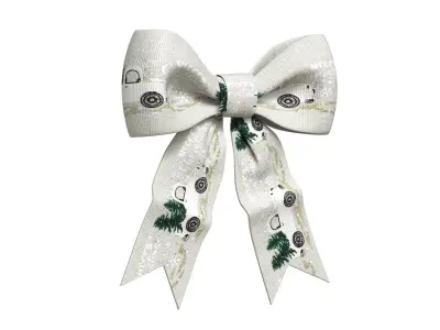 Christmas Bow Ribbon 27 Low-poly 3D model
