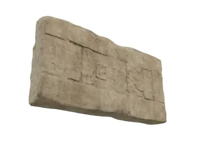 Egypt Ancient Stone Carving v1 001 Low-poly 3D model