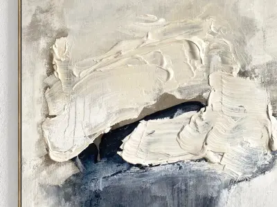 Plaster Two Photo Frame 194 Low-poly 3D model