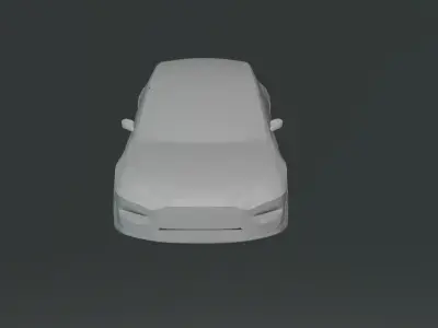 tesla model 3 electric car  3D model