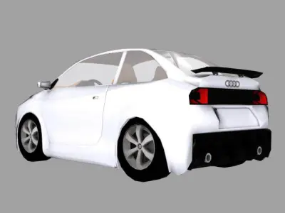 Futuristic Car AAA Low-poly 3D model