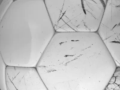 Soccerball white Low-poly 3D model