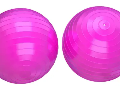 Yoga Ball Pink 3D model
