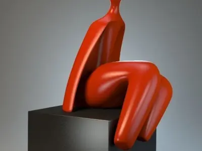 Sculpture of Woman in Cuba P 3D print model