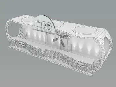 Booth Exhibition Stand a30 3D model