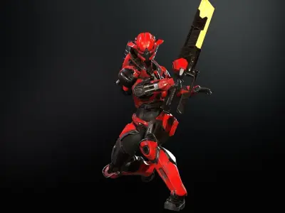 CyberJagg5 Low-poly 3D model