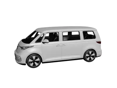 Volkswagen Camper Van 2026 Modern Electric Camper Lifestyle 3D model