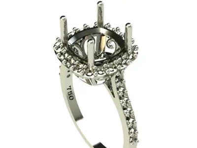 Engagement ring  3D print model