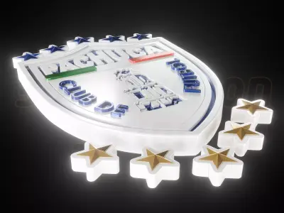 Club De Futbol Pachuca logo - Cinematic - 3D print 3D model