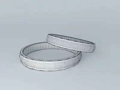 Ring pair of bangles Free 3D model