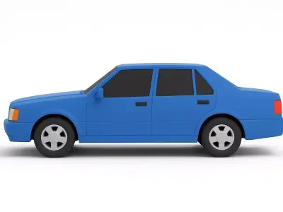 Car low poly Low-poly 3D model by mustafaurga91
