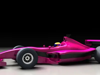 Formula 1 racing car  3D model