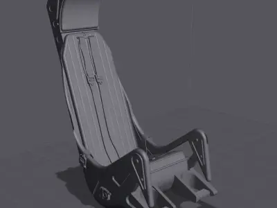 Siege pilote avion Free 3D print model