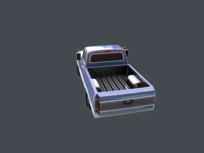 Pickup truck Free low-poly 3D model