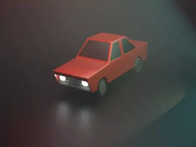 car77 Low-poly 3D model