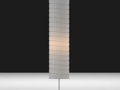 Paper floor lamp Low-poly 3D model