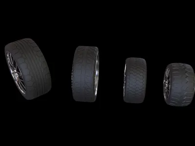 car tire models 3D model