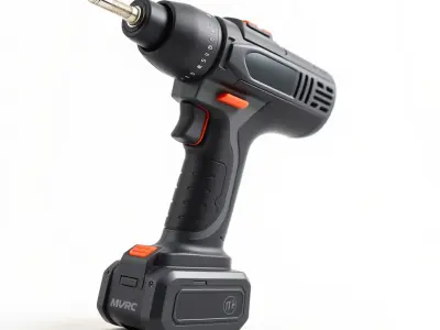 Electric Screwdriver D Model Pack Low-poly 3D model