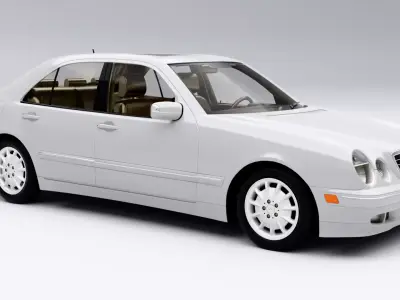 Mercedes-Benz E320 W210 4Matic Sedan 2002 Low-poly 3D model