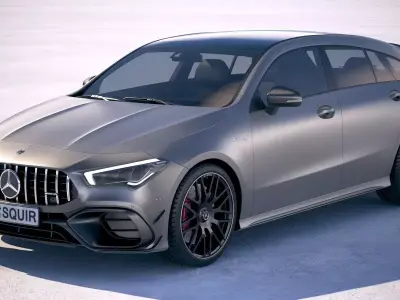 Mercedes-Benz CLA45 S AMG Shooting Brake 2020 3D model