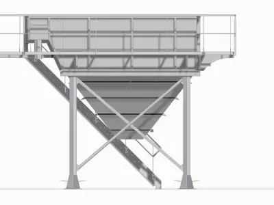 Lamella separator 3D model