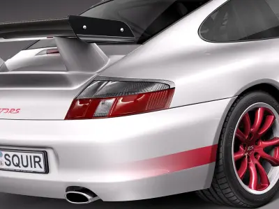 Porsche 911 GT3RS 2004 3D model