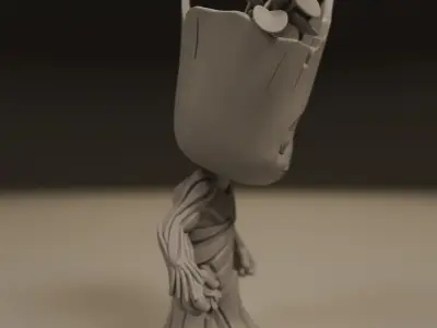 Baby Groot 3D print model