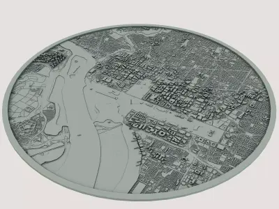 Washington City United States 3D print model