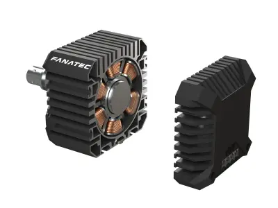 Fanatec F1 Wheel and Elite Pedals V2 3D model