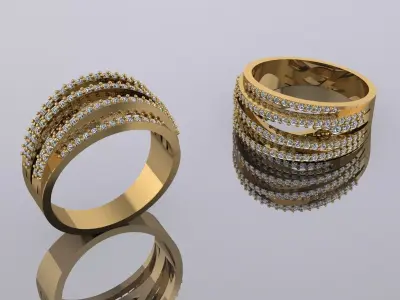 Jewelry Ring Golg GH-89 3D print model
