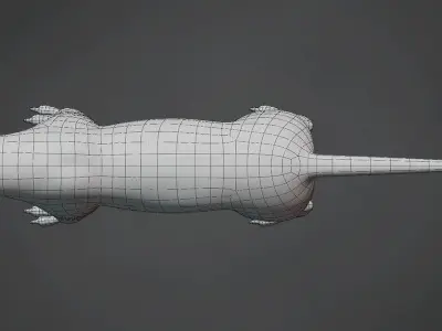 Lion Big Cat Base Mesh Low-poly 3D model