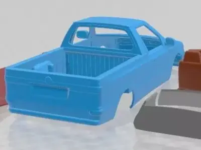 Volkswagen Caddy 1995 Printable Car  3D print model