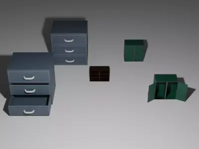 GAME READY MEDICAL ROOM ASSET PACK Free low-poly 3D model