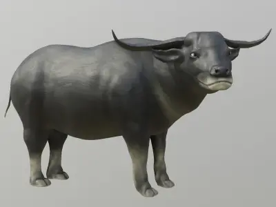 buffalo scene 3D model