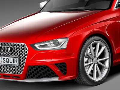 Audi RS4 Avant 2013 3D model