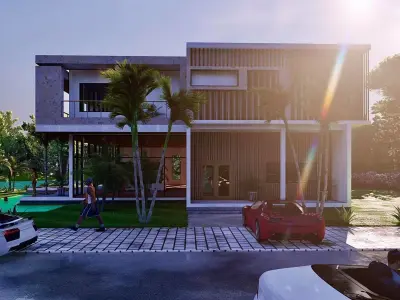 VILLA modern 3D model