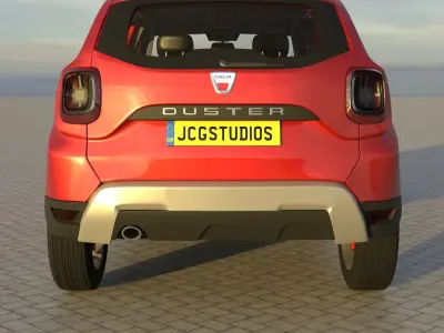 Dacia Duster Prestige with HQ interior 2019  3D model