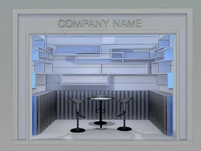 Booth Exhibition Stand a80 3D model