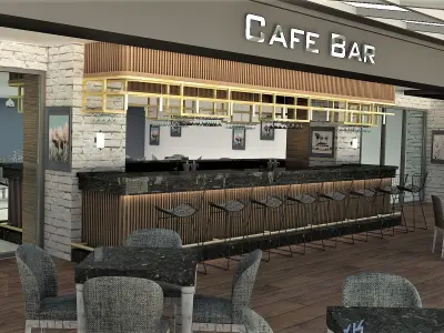 pub and caffe 3D model