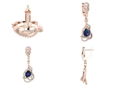 Earrings sm1 3D print model