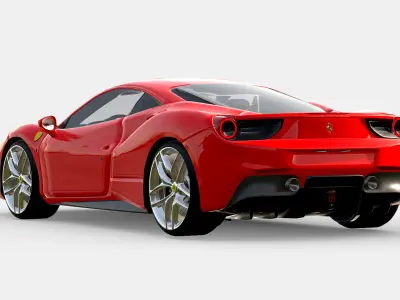 Ferrari 488 GTB 3D model