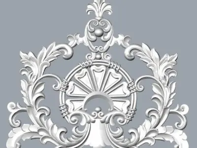 wood ornament decoration for furniture  3D model