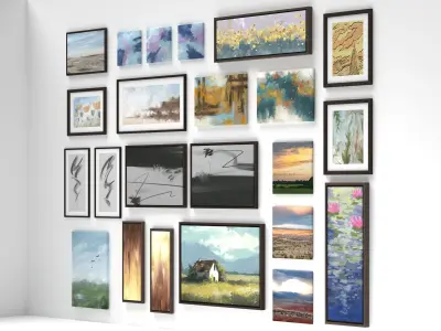 Painting Artwork Pack 3D model